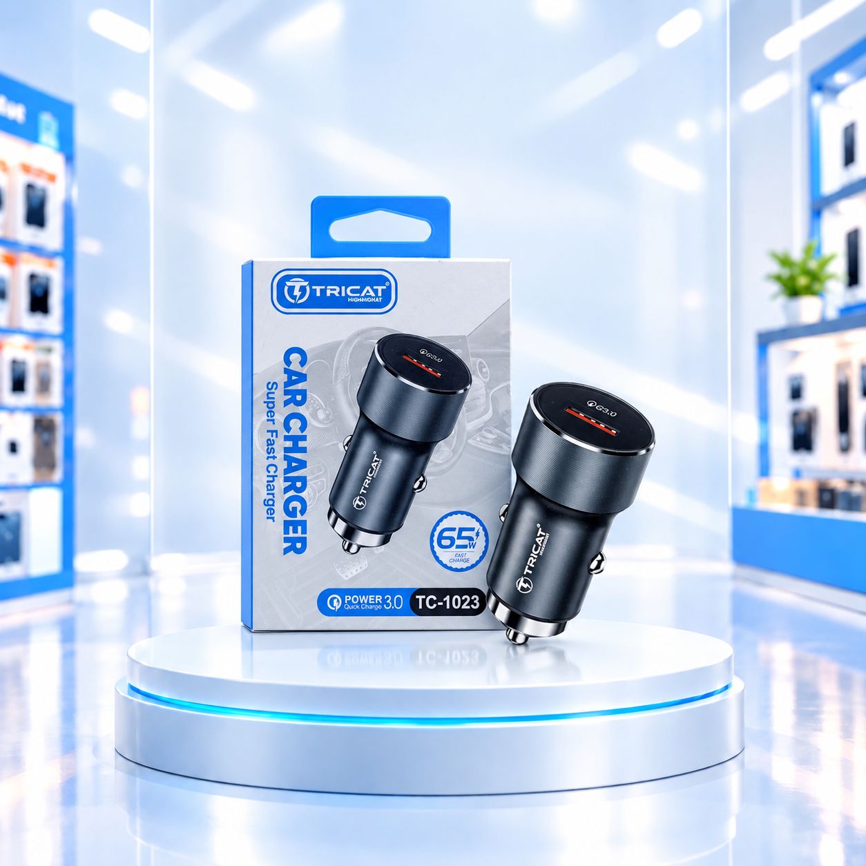 شارژر فندکی ماشین برند  تریکت مدل TC 1023