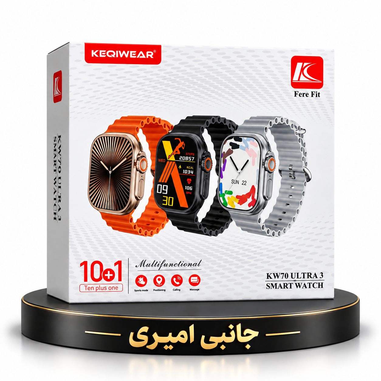 ساعت هوشمند KEQIWEAR مدل KW70 Ultra 3