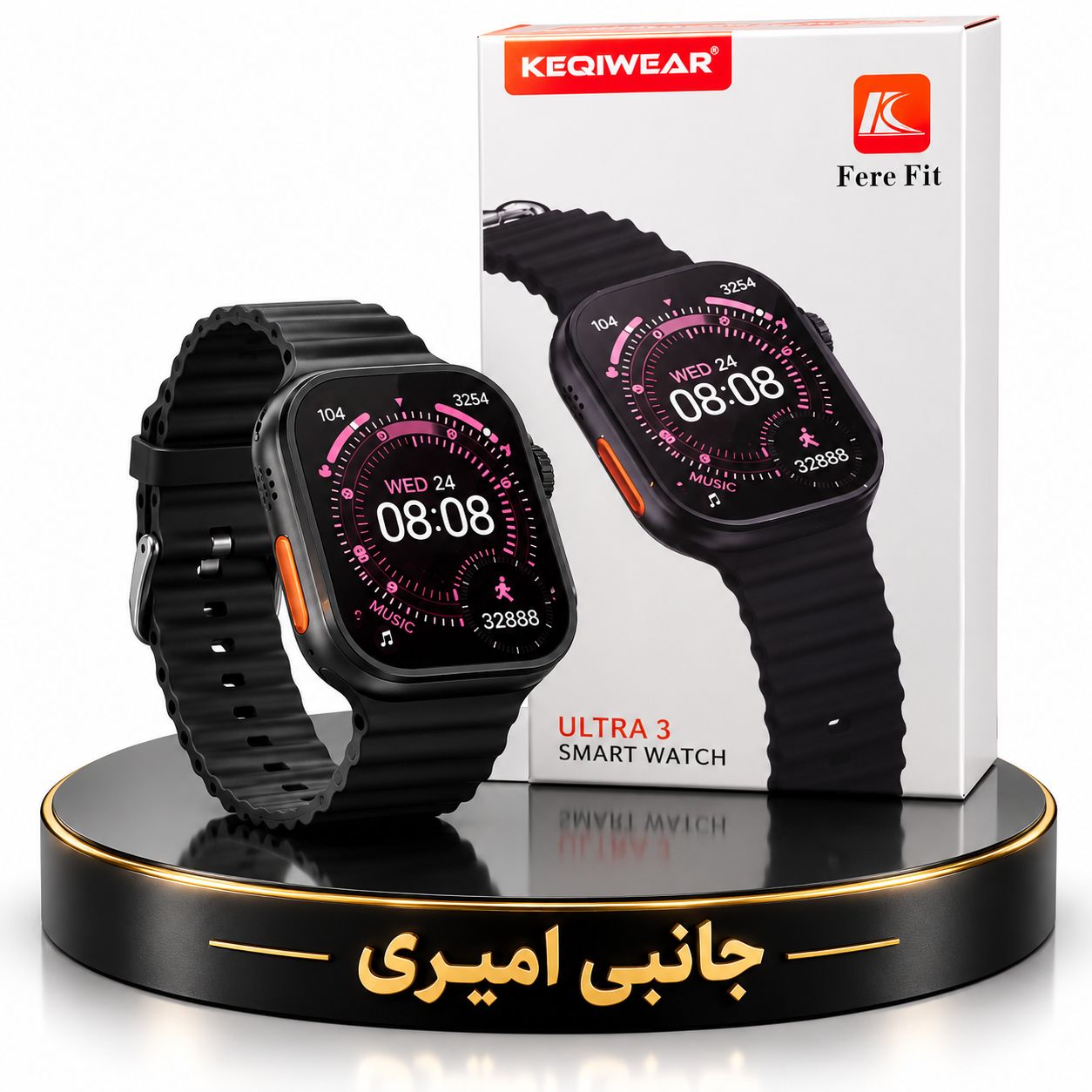 ساعت هوشمند KEQIWEAR مدل KW82 Ultra 3 اورجینال